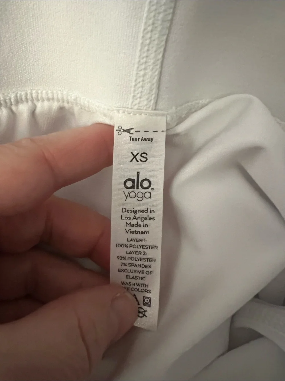 Alo Yoga Flirt White Tulle Mini Skirt Women’s XS